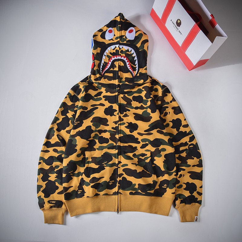 Bape Hoodie 5 Colors Purple Yellow Green Blue Red S-2XL XX121